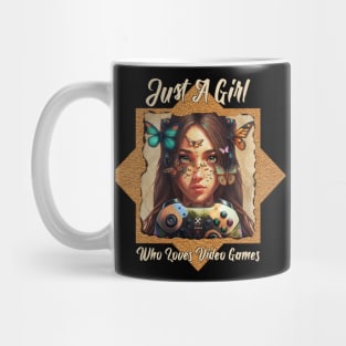 Just A Girl Who Loves Video Games | Girl Gamer | Video games lover | Gamer Girl Gift Mug